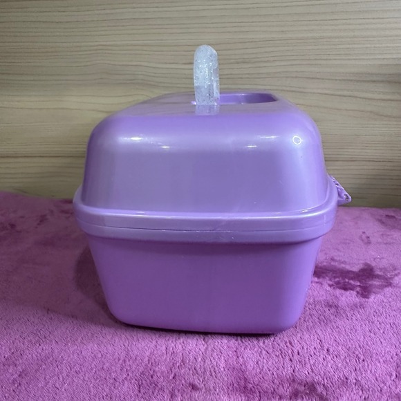 Horizon Group USA Purple Glitter Handle Makeup Case Organizer Storage Box - Picture 4 of 14